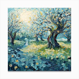 Apricot Trees Canvas Print