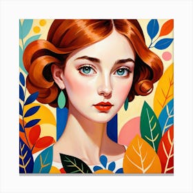 Portrait Of A Woman 15 Canvas Print