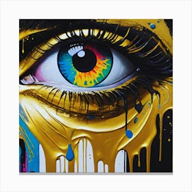 Golden eye Canvas Print