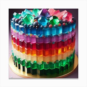 Rainbow Cake 2 Canvas Print