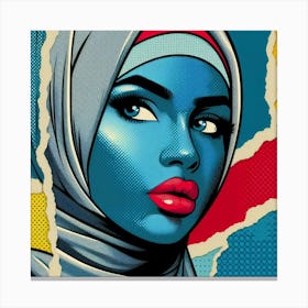 Pop Muslim Woman 1 Canvas Print