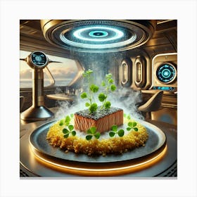 A Futuristic Dish Called Cryo Seared Astro Tuna, Canvas Print