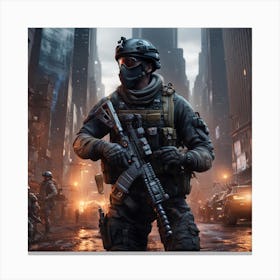 Call Of Duty 1 Canvas Print