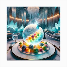 A Visually Stunning Dessert Called Aurora Gelato Canvas Print