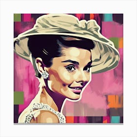 Audrey Hepburn Pop Art (8) Canvas Print