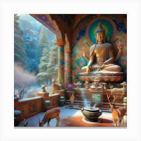 Vajrasattva Ponders Winter Canvas Print