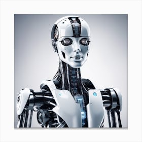 Robot Portrait 4 Canvas Print