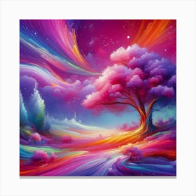 Colorful Tree Canvas Print