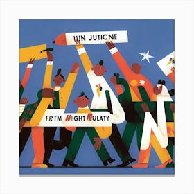 Win Justice Canvas Print