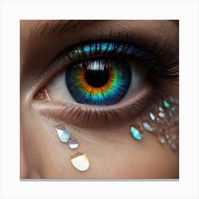 Rainbow Eyes Canvas Print