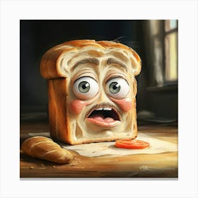 Sad Piece Of Bread Canvas Print