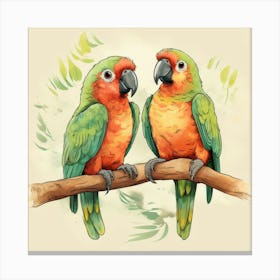 Parrots 5 Canvas Print