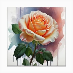 Rose Painting Canvas Print