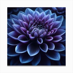 Purple Dahlia Canvas Print