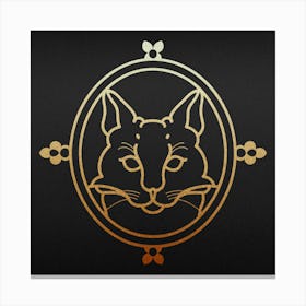 Cat Logo Canvas Print
