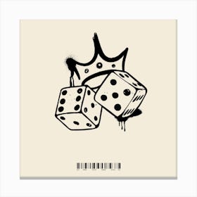 Dices Square Canvas Print