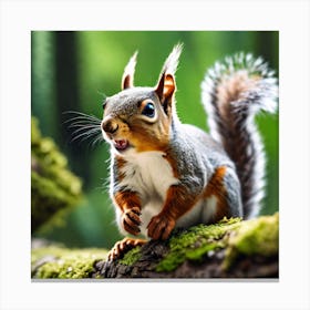 Squirrel In The Forest 281 Canvas Print
