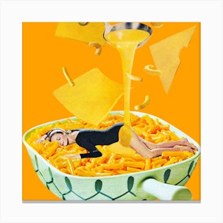 Cheese Dreams Square Canvas Print