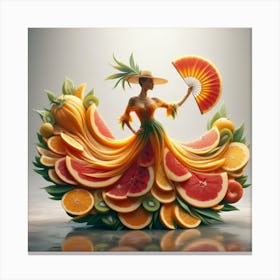 Dancing fruit flamenco 2 Canvas Print
