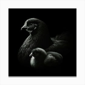 Hen And Chick 5 Canvas Print