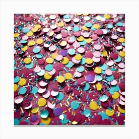 Colorful Confetti 2 Canvas Print