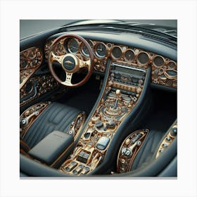 Interior Of A Bentley Canvas Print