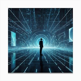 Futuristic Businessman 4 Canvas Print