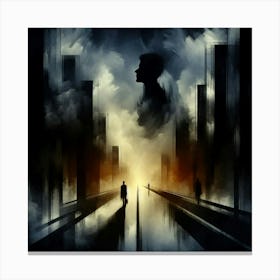 Dark City Canvas Print