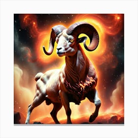 Zodiac Ram 28 Canvas Print