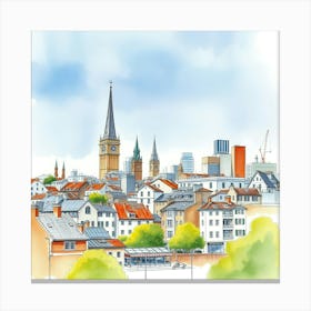 Berlin Skyline Canvas Print