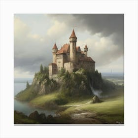 Castle On A Hill Canvas Print