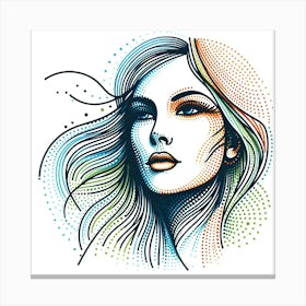 Portrait Of A Woman 21 Canvas Print