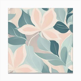 Abstract Floral Wallpaper Canvas Print