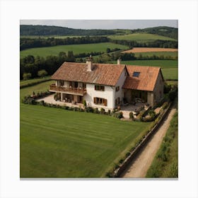 House In The Countryside Canvas Print