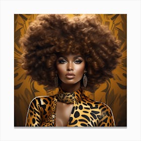 Afro Hair 10 Canvas Print