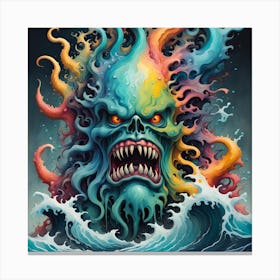Evil Octopus Canvas Print