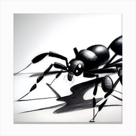 Black Ant Canvas Print