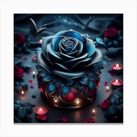 Blue Rose Canvas Print