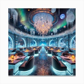 A Luxurious And Mystical Restaurant Located Within Canvas Print