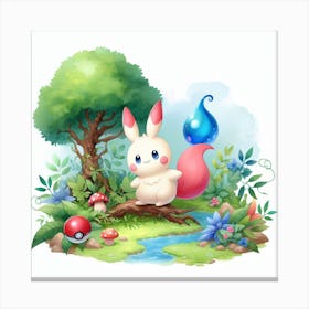 Pokemon 6 Canvas Print
