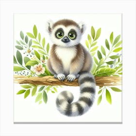 Lemur 3 Canvas Print