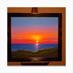 Painting Of A Sunset 575905132 Canvas Print