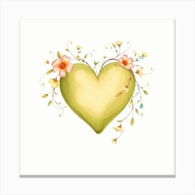 Flux Schnell A Delicate Ornate Botanical Heart Illustration In 1 Leinwandbild