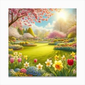 Spring Garden Canvas Print