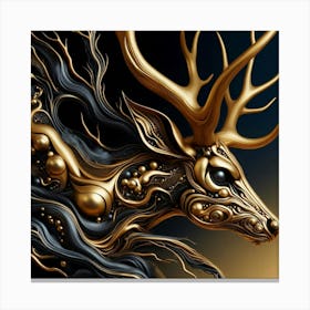 Deer Art 4 Canvas Print