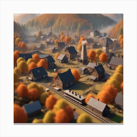 Autumn Village 34 Canvas Print