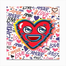 Love Beat Canvas Print