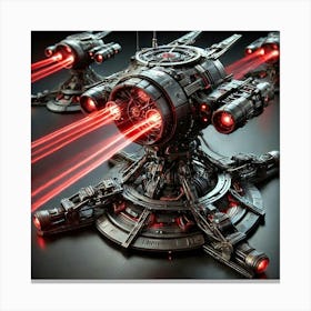 War Drones Laser Turrets Iron Commonwealth Canvas Print