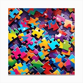 Life puzzled 3 Canvas Print