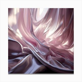 Abstract Pink Silk Canvas Print